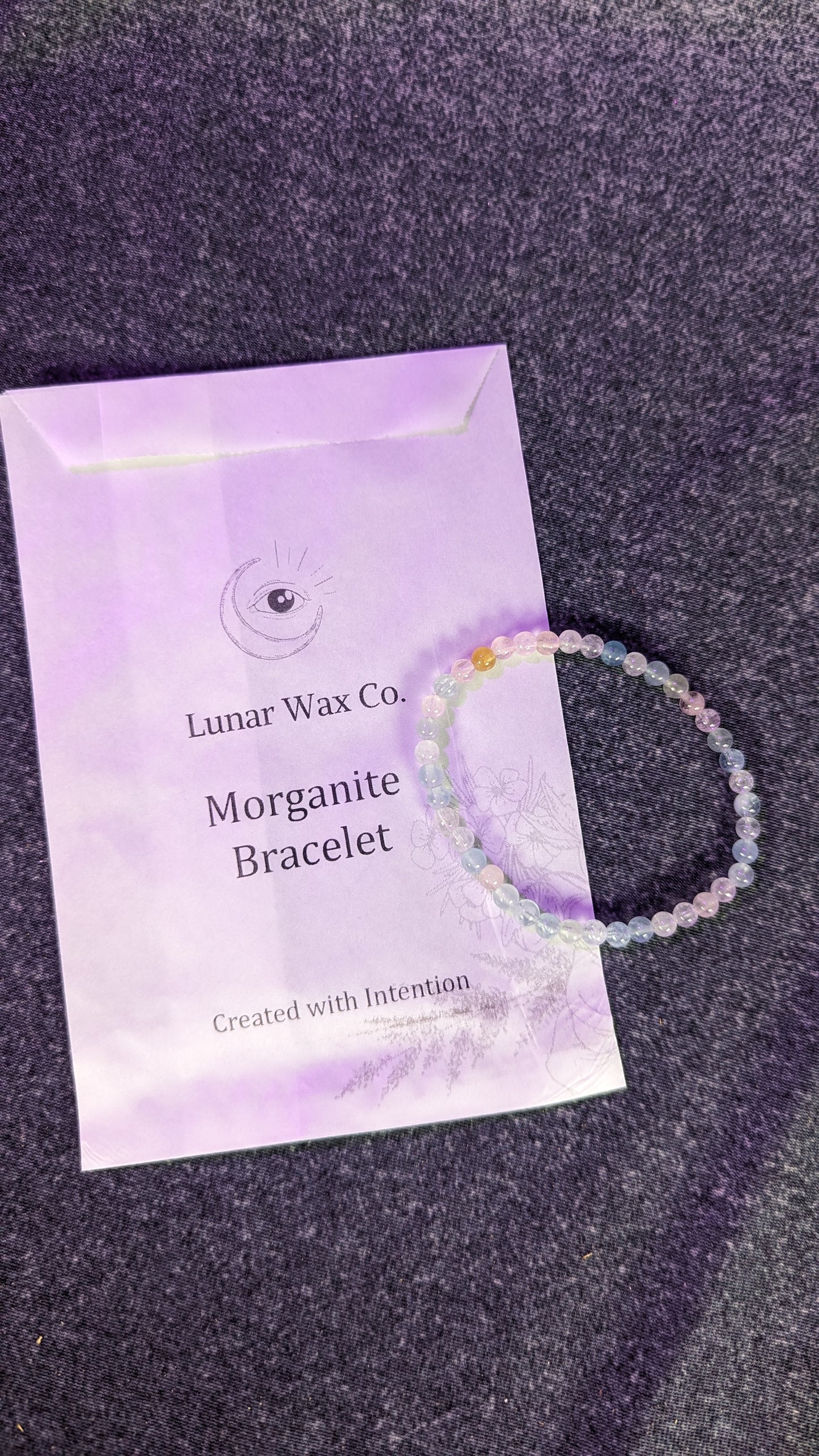 Morganite Crystal Bracelet // Love + Compassion + Healing
