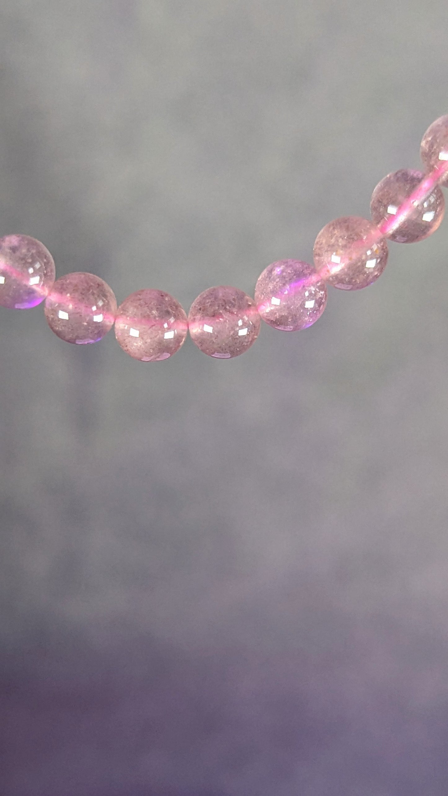 Strawberry Quartz Bracelet // True Love + Attraction + Self Love + Joy + Glamour