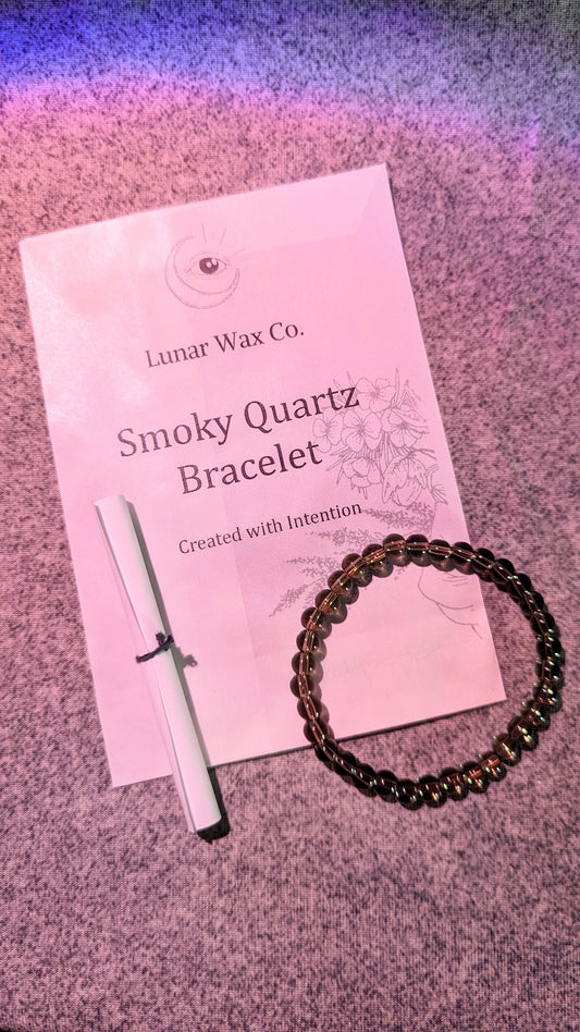 Smoky Quartz Bracelet // Energy Protection + Confidence + Grounding