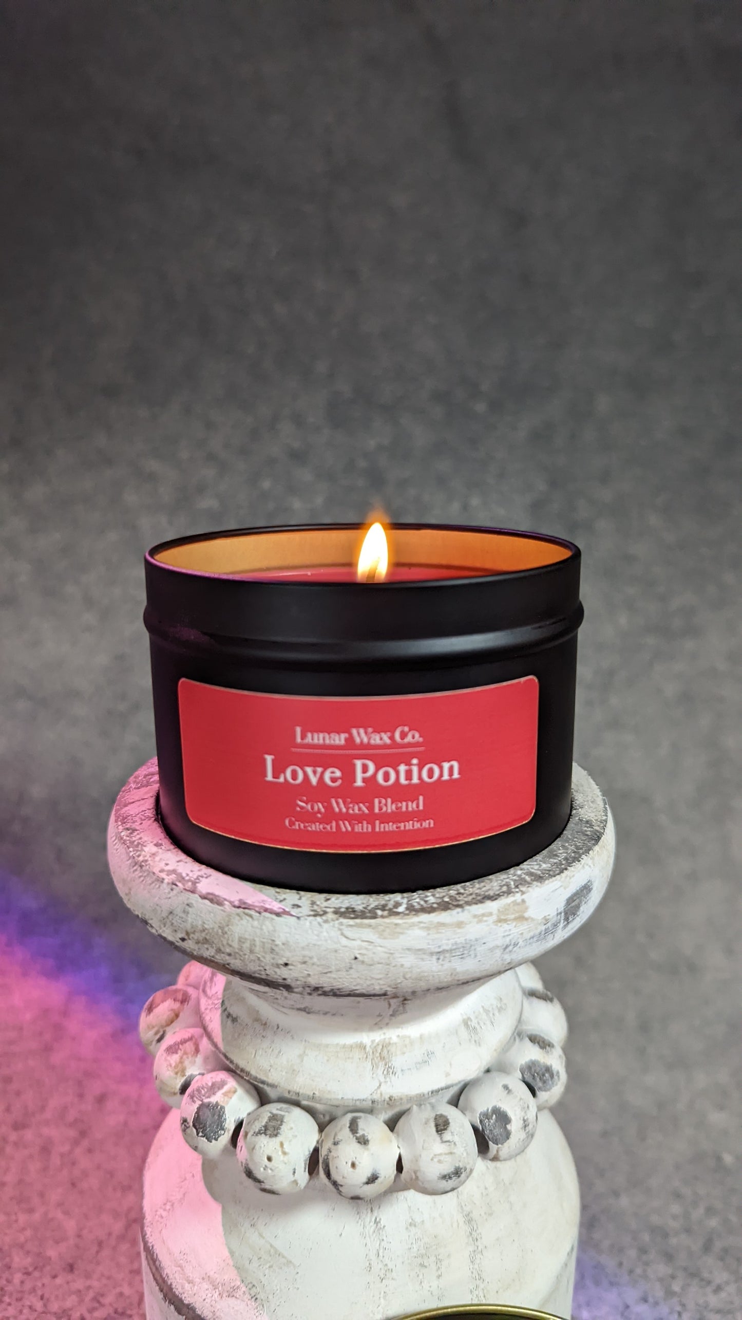 Love Potion Candle // 8 oz. Candle Soy-Blend Candle // Love + Allure