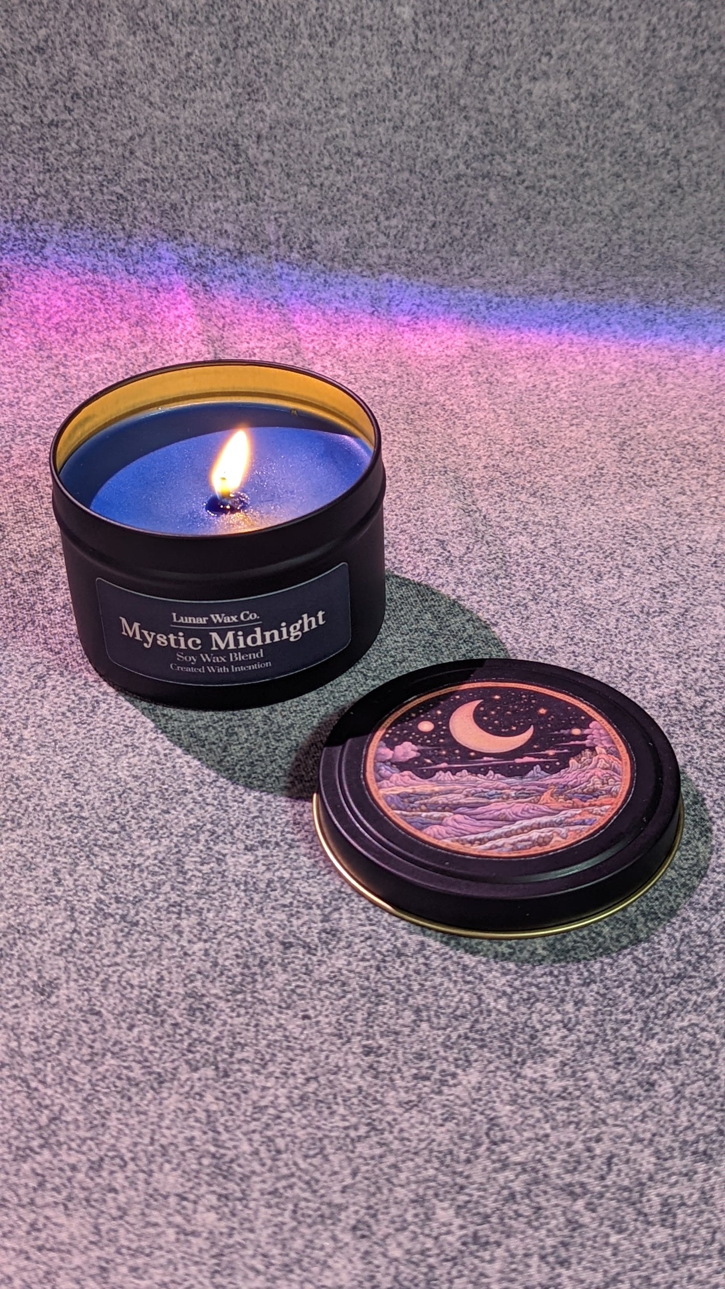 Mystic Midnight // 8 oz Soy-Blend Candle // Home Fragrance Collection // Intuition