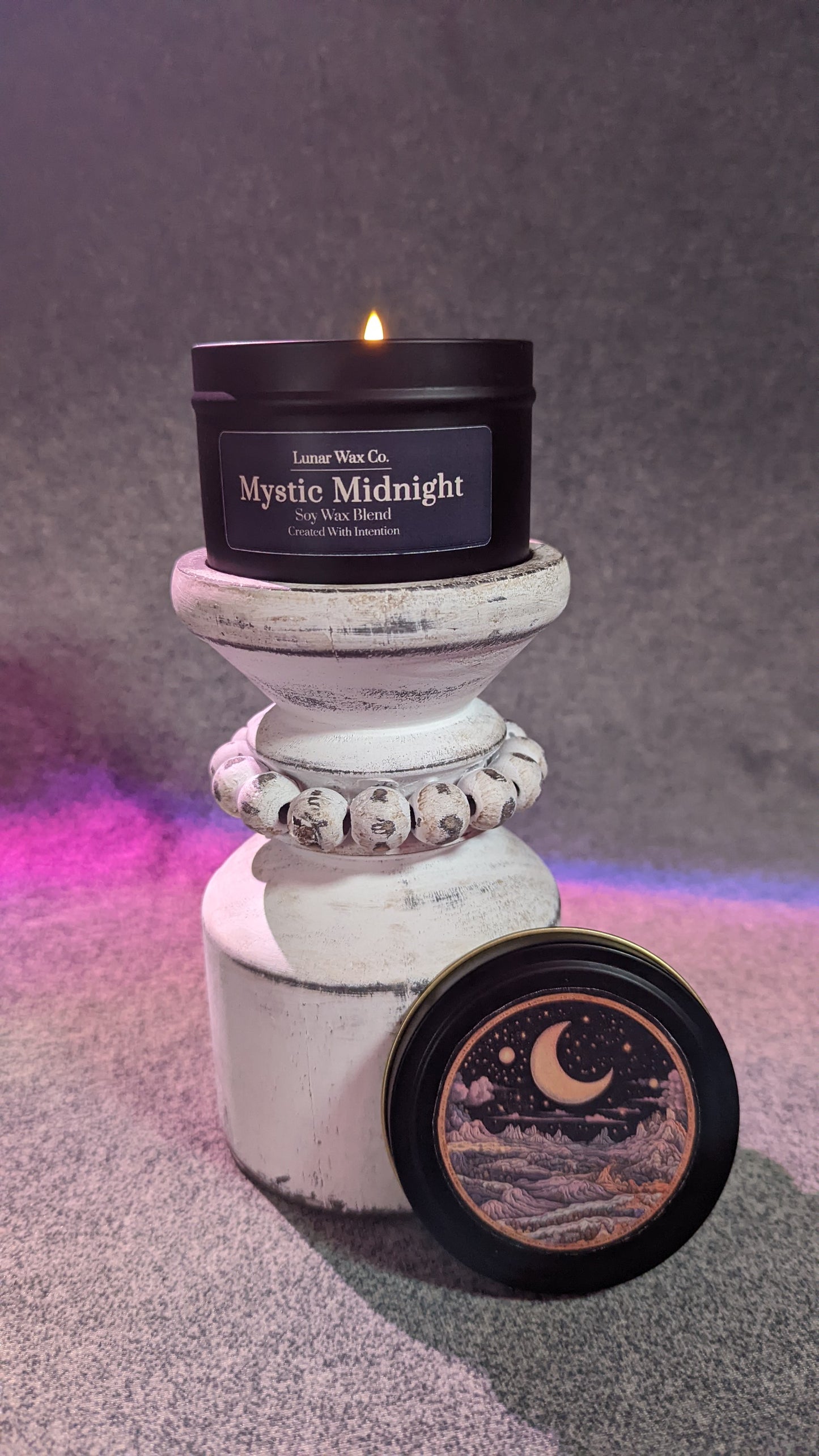 Mystic Midnight // 8 oz Soy-Blend Candle // Home Fragrance Collection // Intuition