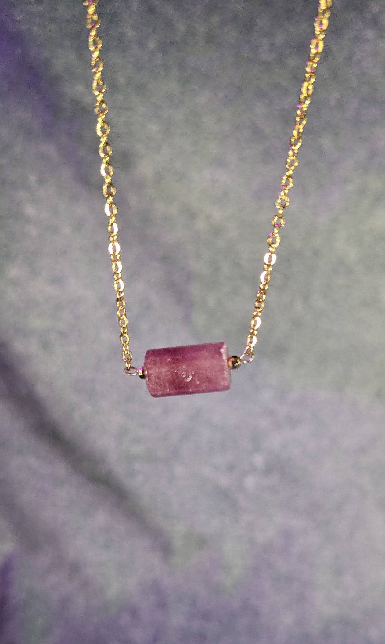 Strawberry Quartz Necklace // True Love + Attraction + Self Love + Joy