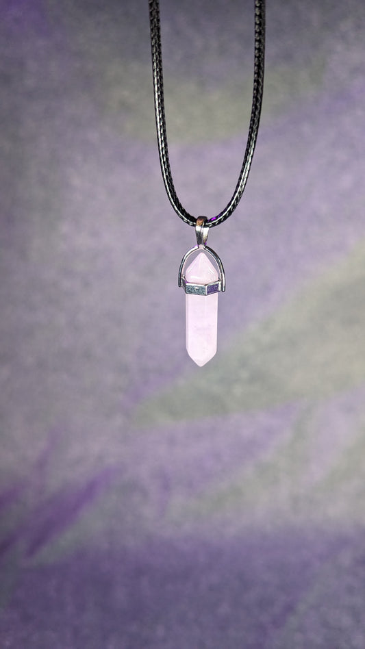 Double Terminated Rose Quartz Necklace // Love + Self Love