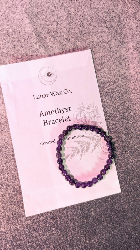 Amethyst Bracelet // Energy Healing and Protection + Dream Interpretation + Tranquility