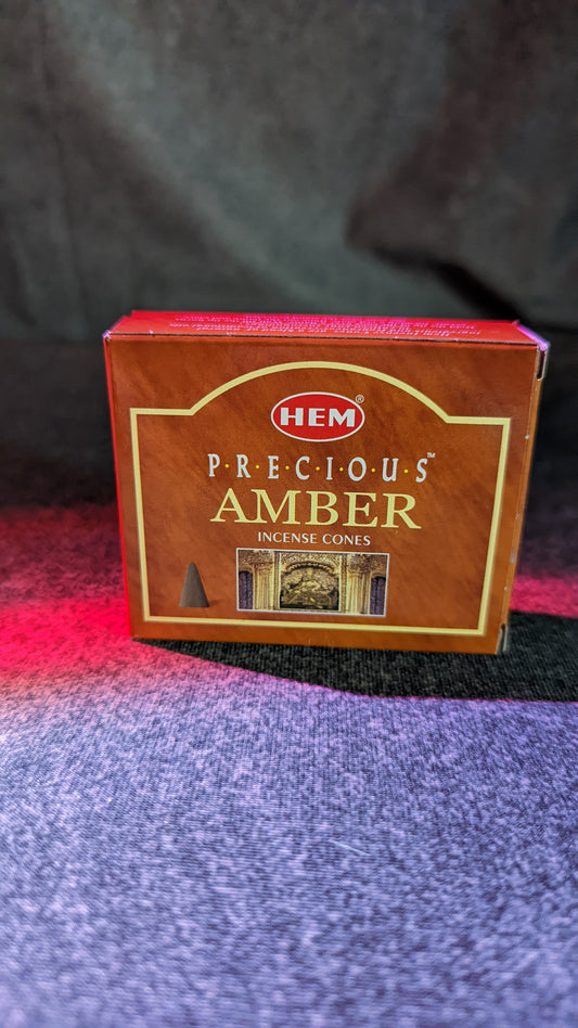 Amber Incense Cones // Healing + Renewing + Positive Energy