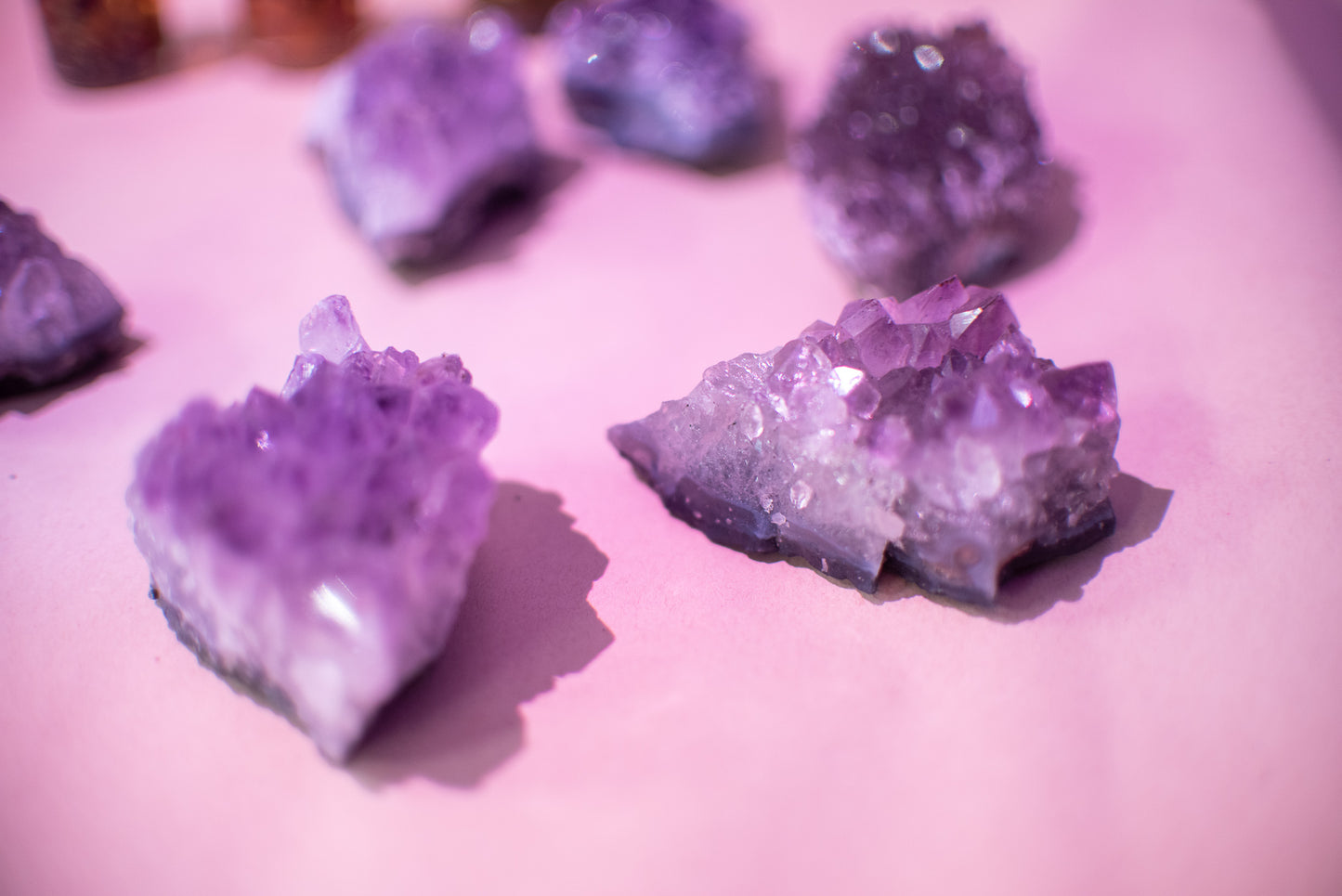 Amethyst Druzy Clusters // Energy Healing & Protection + Dreams + Tension Release