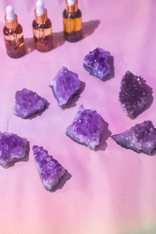 Amethyst Druzy Clusters // Energy Healing & Protection + Dreams + Tension Release