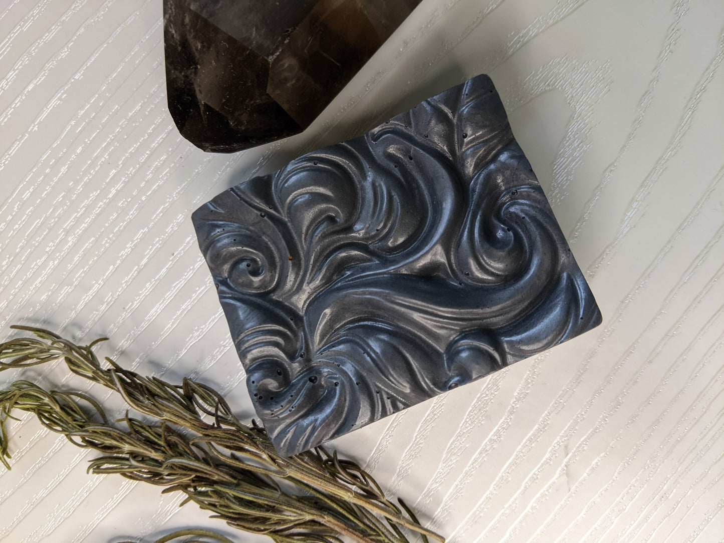 Energy Cleansing Soap Bar // Rosemary + Charcoal + Warm Vanilla