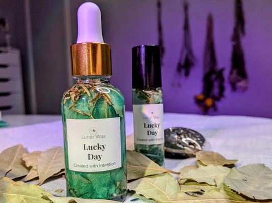 Lucky Day Oil // Large Dropper // Fortunate Energy + Luck Boosting + Increase  Success through the Law of Gratitude