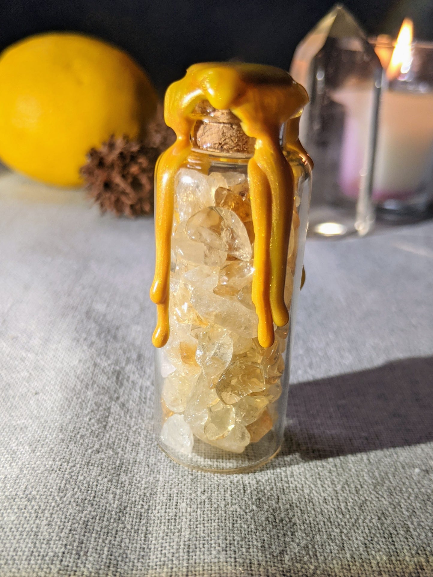 Citrine Manifestation Talisman // Positive energy + Manifestation + Abundance