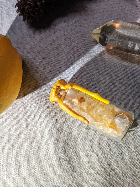 Citrine Manifestation Talisman // Positive energy + Manifestation + Abundance