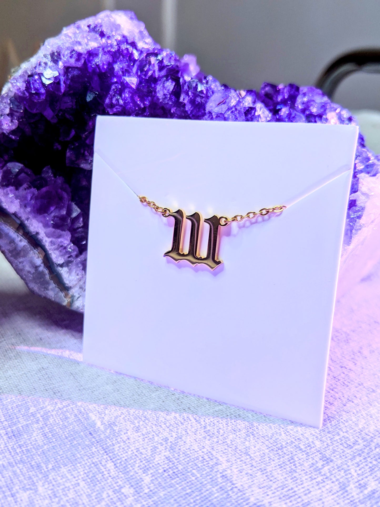 Angel Number Necklace // 111 // New Opportunities + Beginnings +Individuality + Manifestation