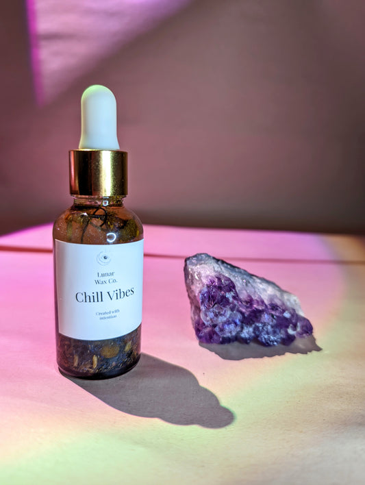 Chill Vibes Oil // Large Dropper // Relaxation + Positive Energy + Daydreams + Tranquility